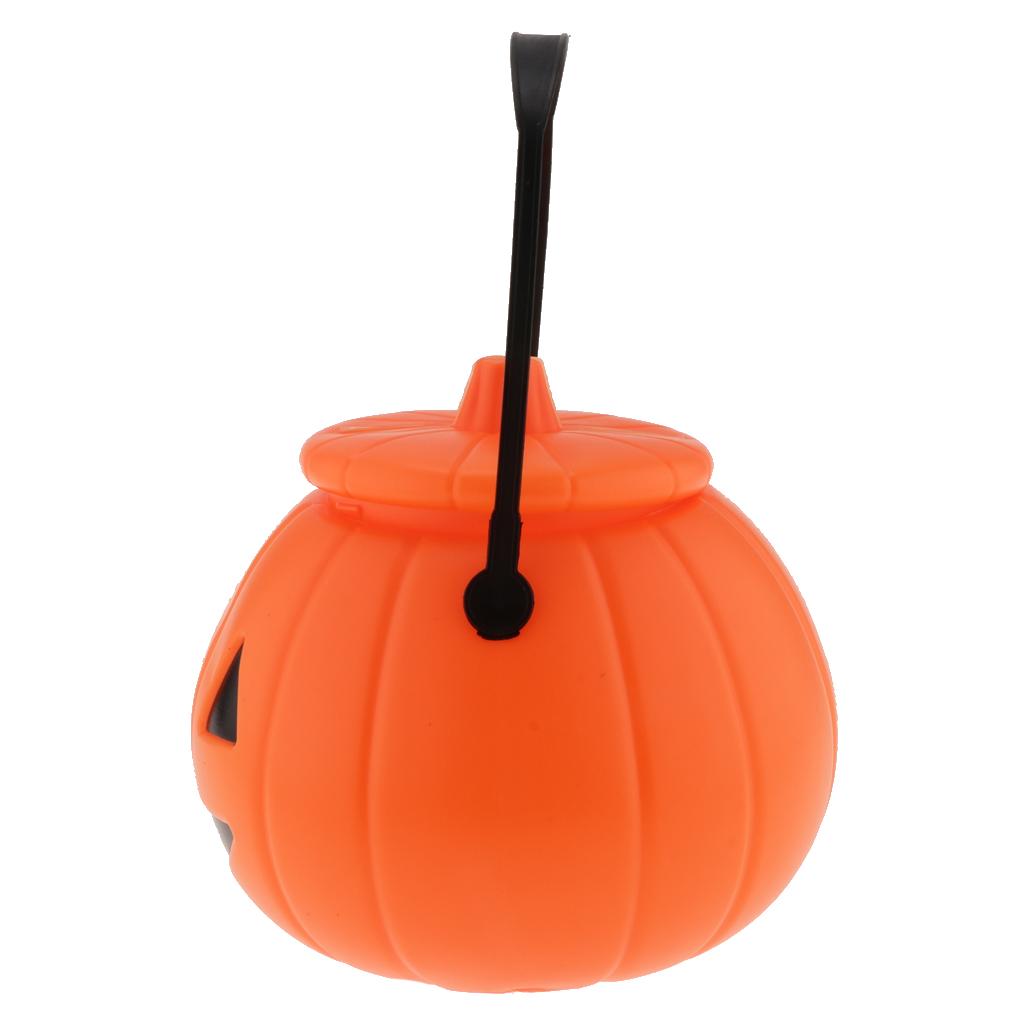 Pumpkin Lantern Halloween - ハロウィーンのパンプキン型キャンディポット。子供向けのトリック・オア・トリートやパーティーの景品、お菓子を入れるのに最適。プラスチック製。