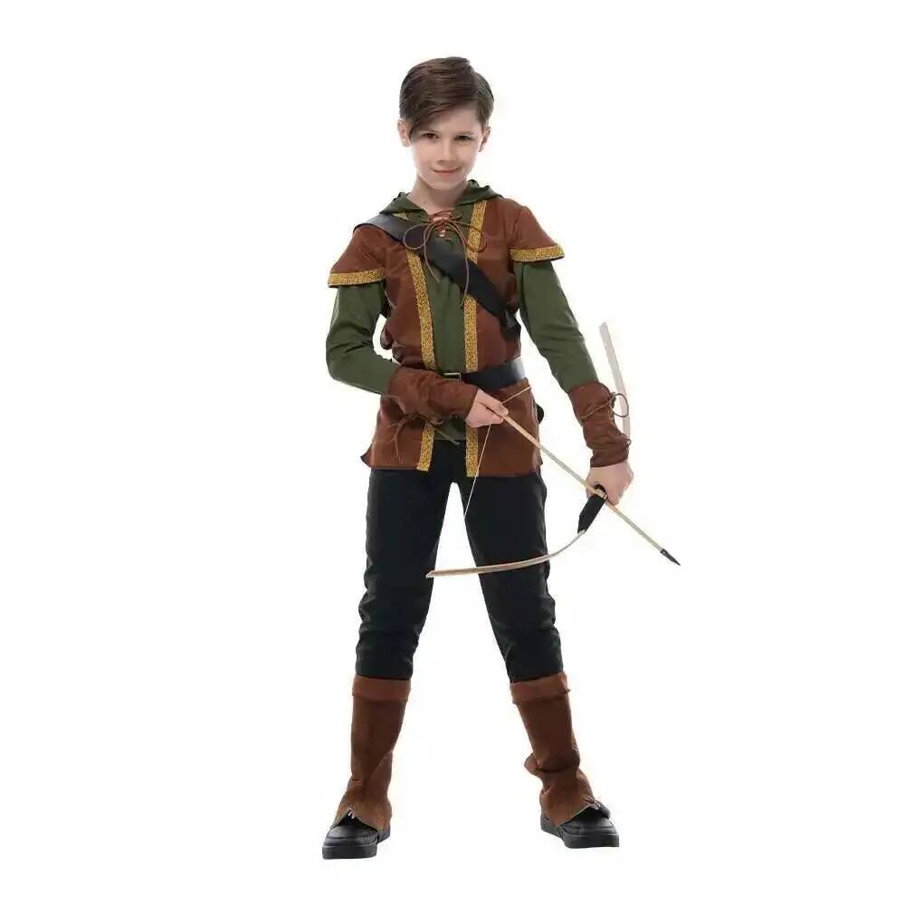 Halloween Costume Kids - ボーイズ Snailify キッズアーチャーコスチューム ハンターコスチューム ロビンフッド コスプレ