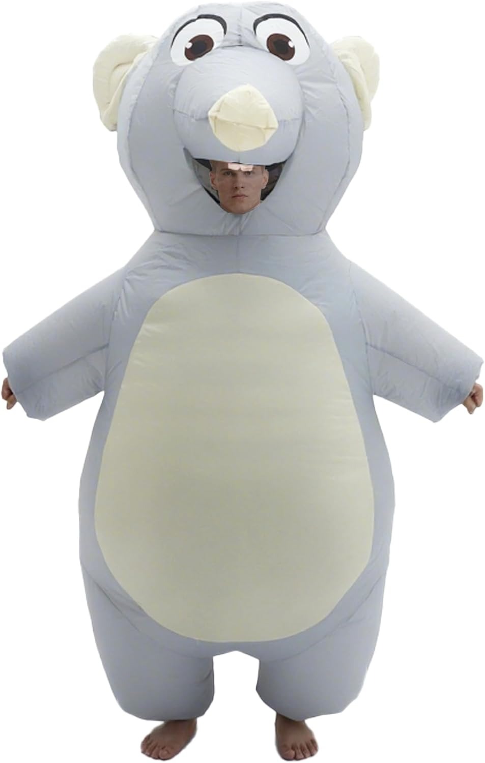 Halloween Costume Adult - 大人用インフレータブルマウスコスチューム。ハロウィーンパーティーやコスプレに最適な、ふくらませて着用するマウスコスチューム。