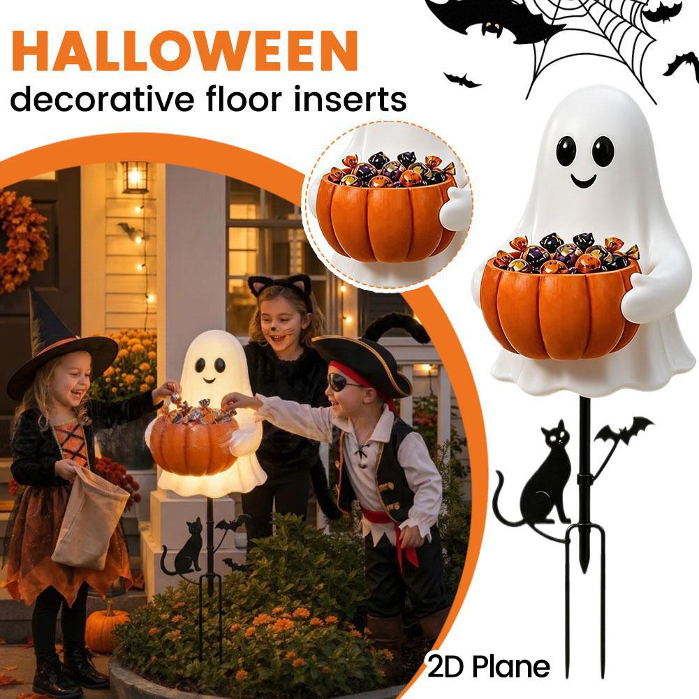ハロウィンゴーストキャンディホルダー装飾ライト LED屋外ゴ - Halloween Pumpkin Decor Led のレビューと価格