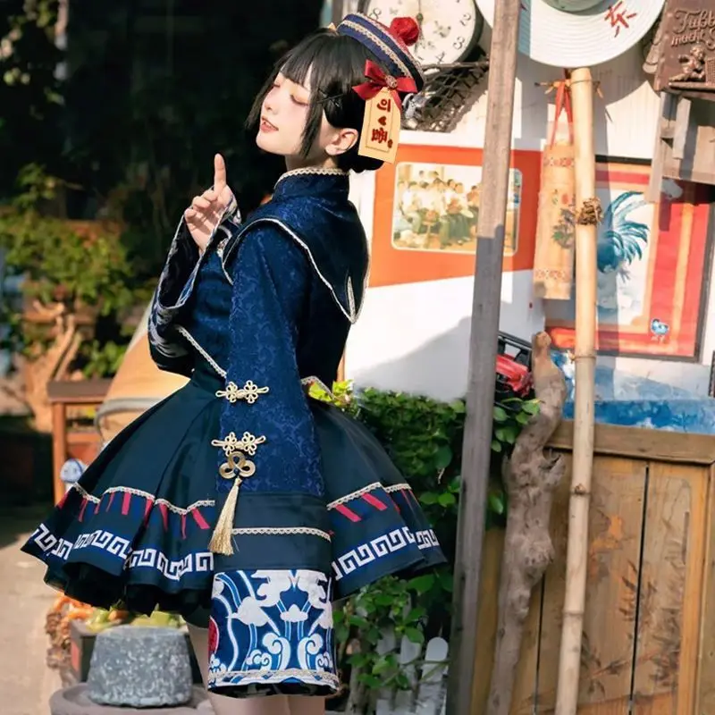 ロリータ中国風の甘いドレスかわいいアニメゾンビガールコスプレ - Halloween Costume Kids のレビューと価格