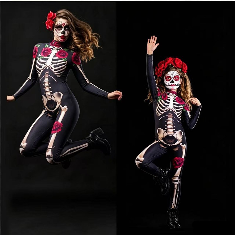 子供用ハロウィン怖いスケルトンコスチューム、全身デスジャンプ - Halloween Costume Kids のレビューと価格