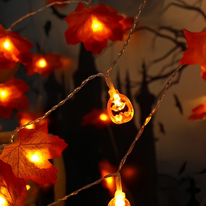 1PC 59インチ/118インチ ハロウィン LED ストリ - Halloween Led String Lights Orange のレビューと価格