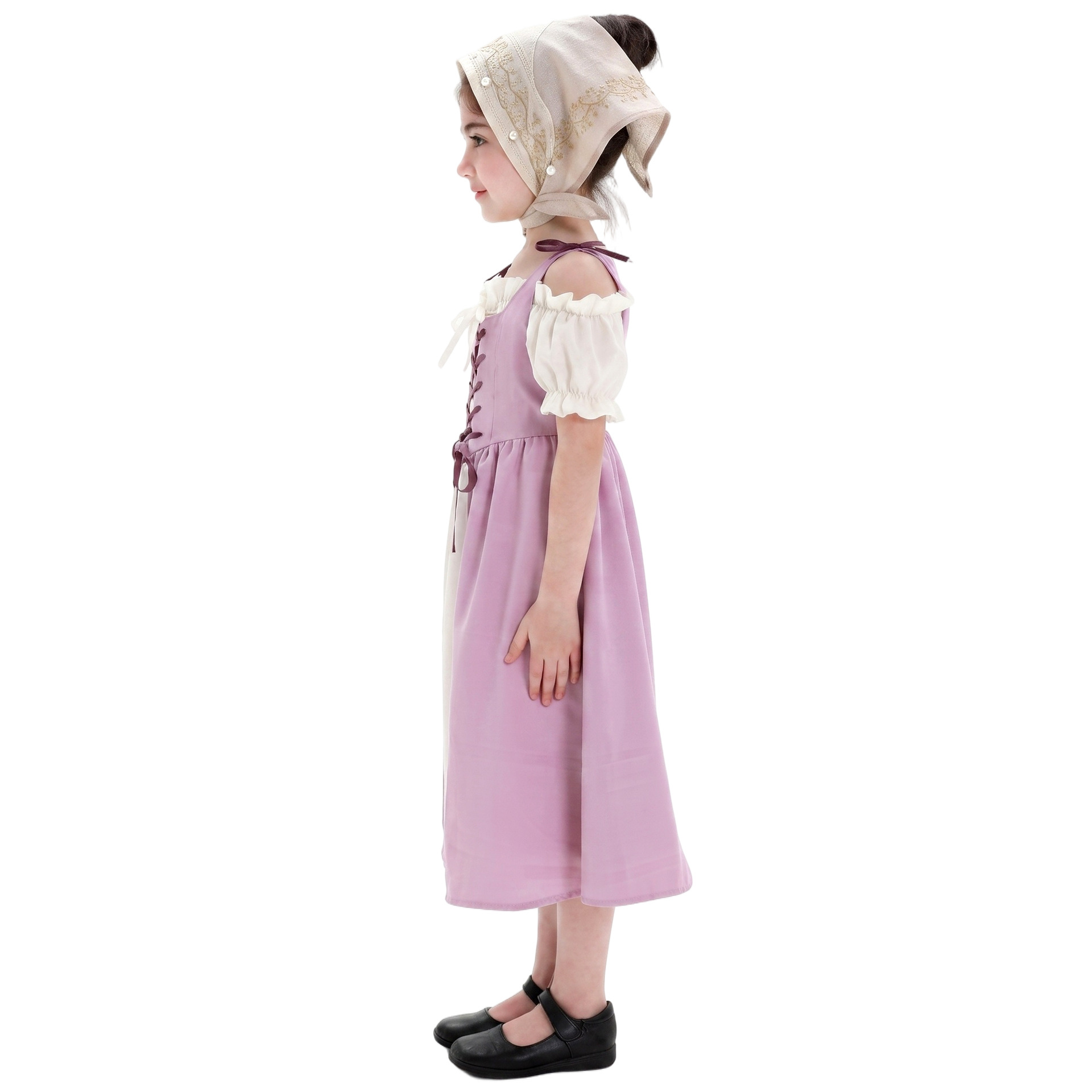子供用 中世風コスチューム 女の子向け ヴィンテージ風牧歌的 - Halloween Costume Kids のレビューと価格