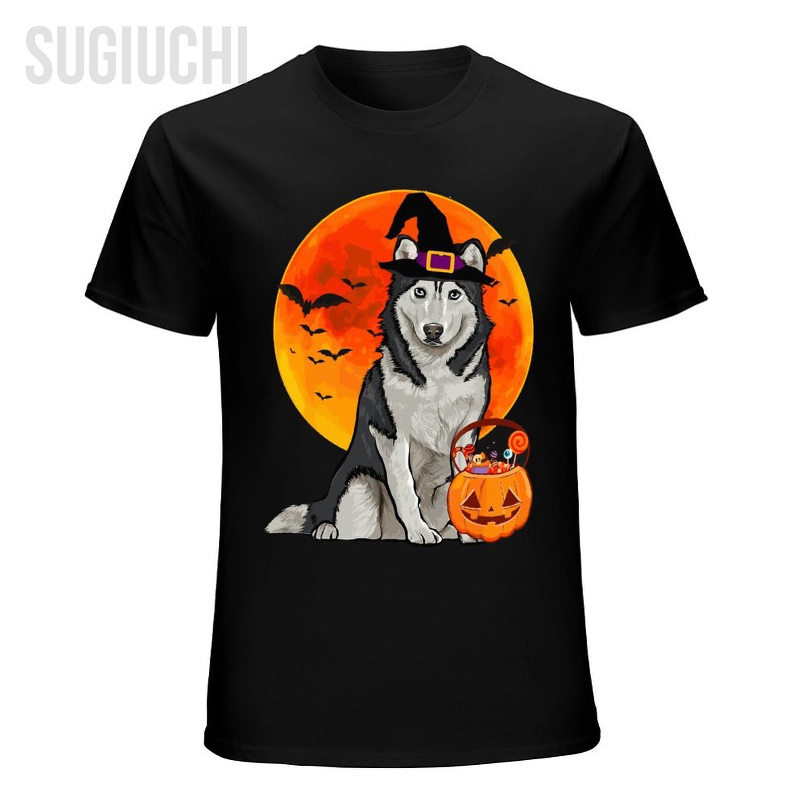 ユニセックス男性犬ハロウィンシベリアシベリアンハスキージャッ - Pumpkin Lantern Halloween のレビューと価格