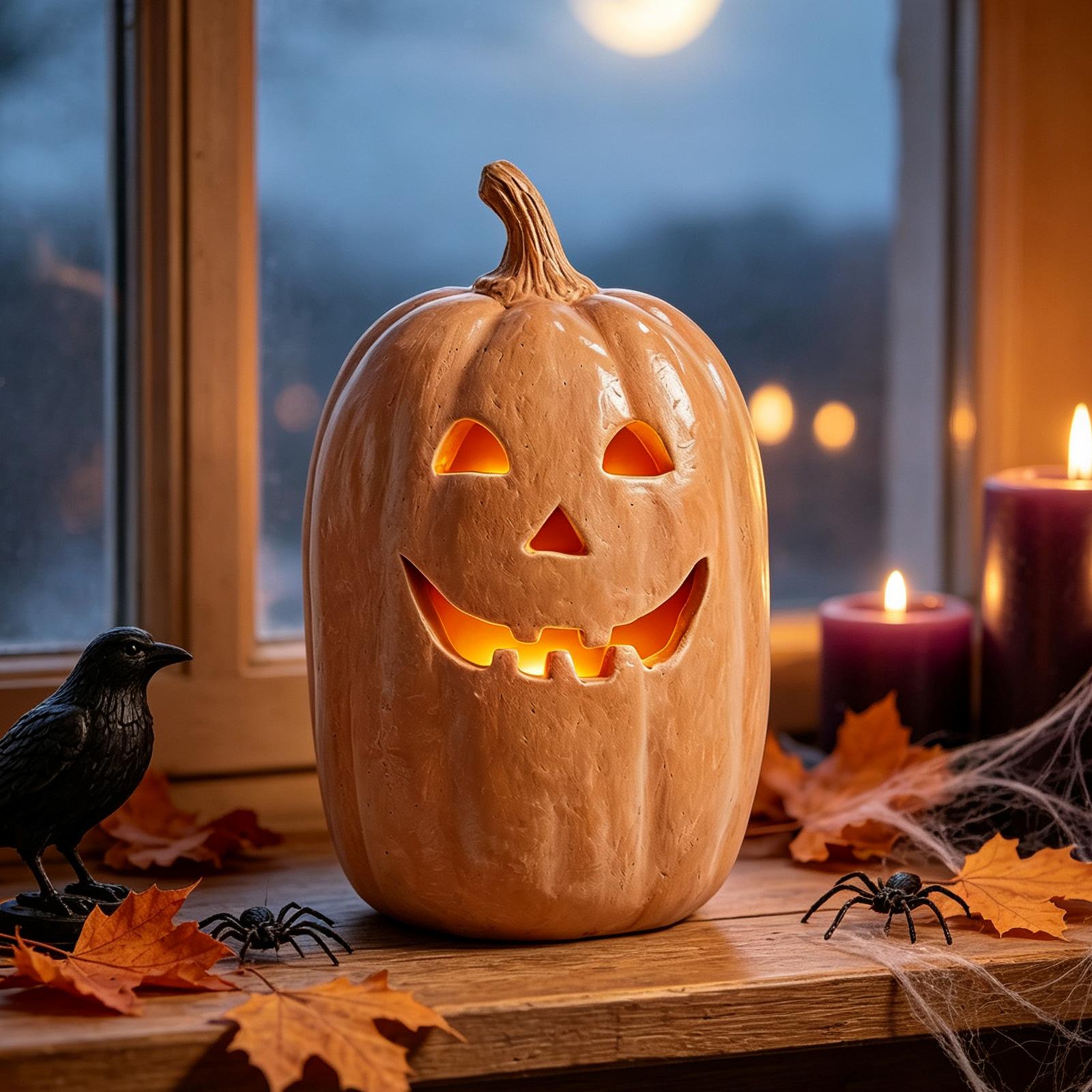 カボチャランタン装飾手作り樹脂装飾カボチャランタン屋外ハロウ - Pumpkin Lantern Halloween のレビューと価格