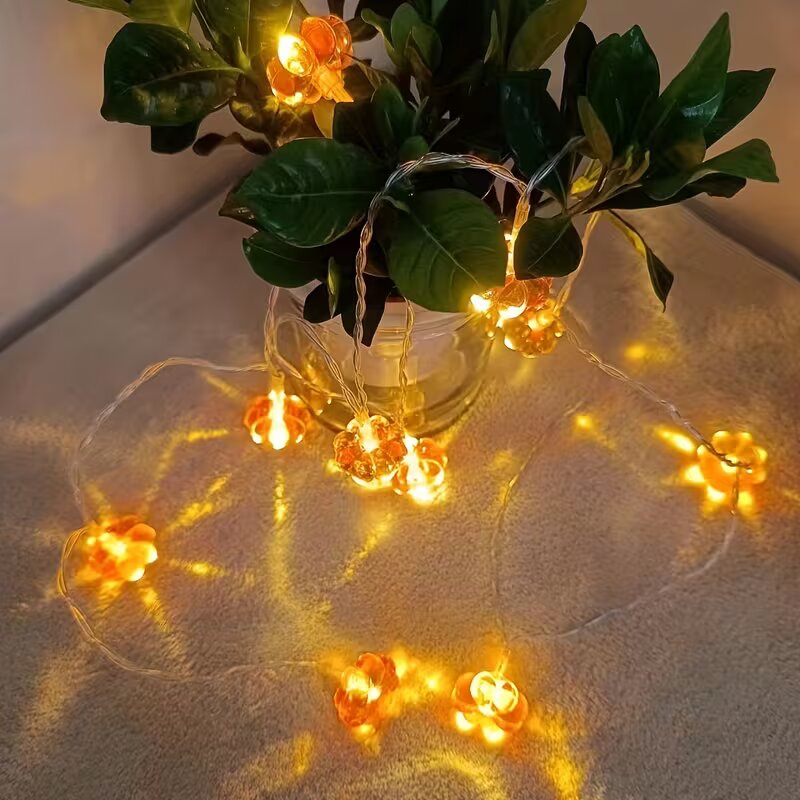 59/118インチ 10/20LED ハロウィンオレンジパン - Halloween Led String Lights Orange のレビューと価格