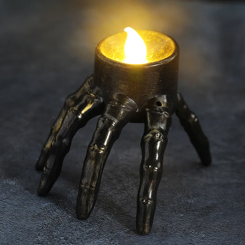 ハロウィーン用LEDキャンドルランタン,腕を砕く,頭蓋骨,ホ - Halloween Skeleton Decoration のレビューと価格