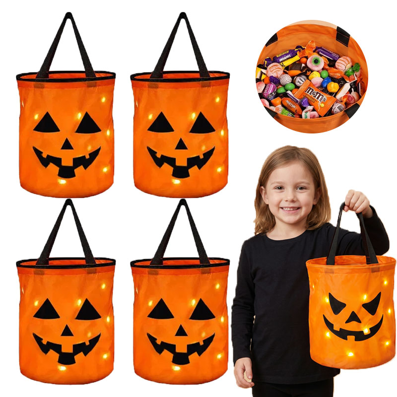 1-10個入り LED ハロウィン パンプキンバスケット ラ - Halloween Pumpkin Decor Led のレビューと価格