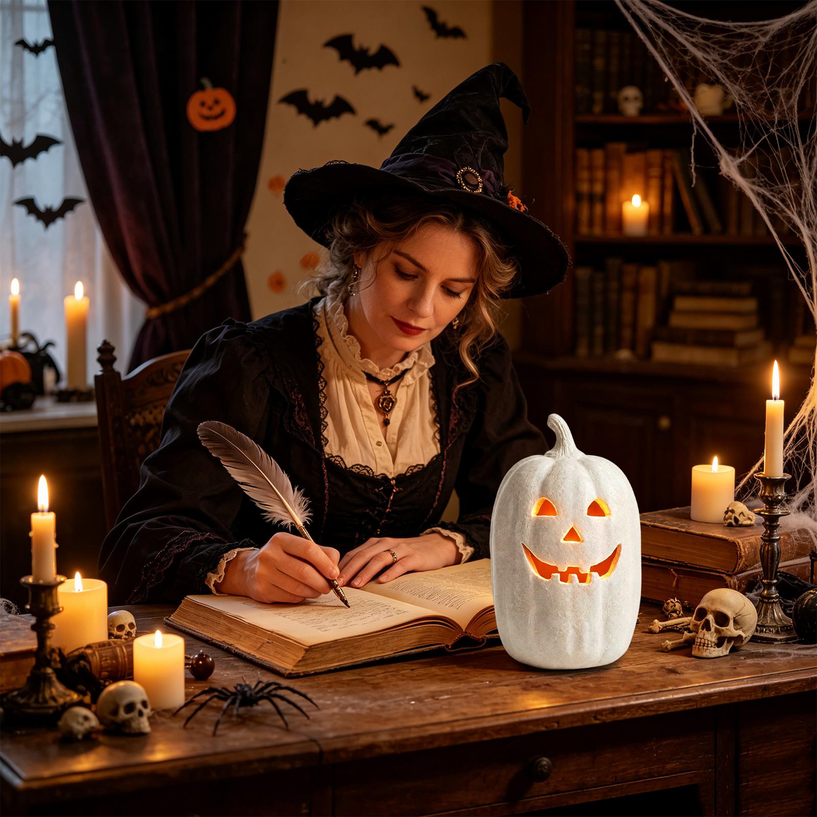 ハロウィン パンプキンデコレーション 樹脂製パンプキン 手作 - Pumpkin Lantern Halloween のレビューと価格